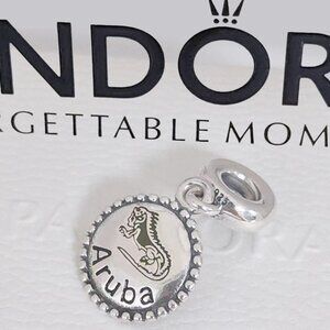 Pandora Aruba Iguana Exclusive Dangle Charm with box